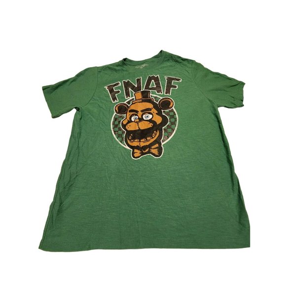 Five Nights At Freddy's Other - Boy's Five Nights At Freddy's Green Short Sleeve Tshirt Sz XL 14/16 Fazbear